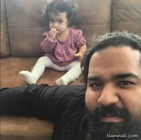 رضا صادقی و دخترش